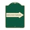 Signmission Employee Parking With Right Arrow Heavy-Gauge Aluminum Architectural Sign, 24" x 18", G-1824-24398 A-DES-G-1824-24398 - alternate 1